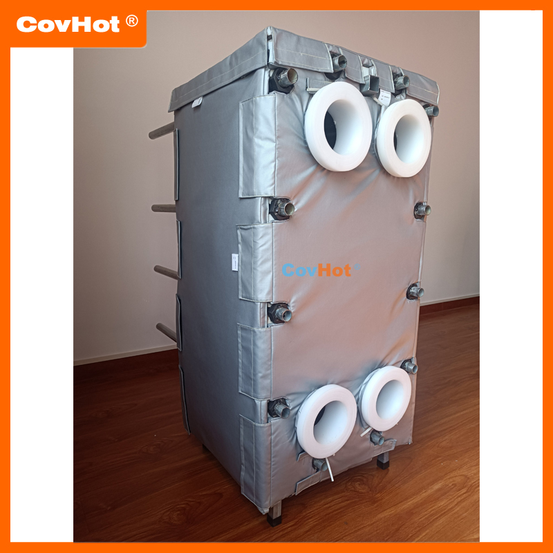 節(jié)能型換熱站內(nèi)板式換熱器保溫套保溫衣,降低供熱成本