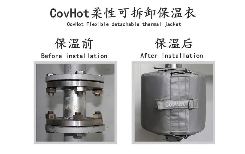COVHOT?柔性可拆卸式<a href=http://m.changjiangwf.com.cn/e/tags/?tagname=%E4%BF%9D%E6%B8%A9%E8%A1%A3 target=_blank class=infotextkey>保溫衣</a>,蒸汽系統節能,節能保溫